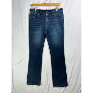 Prana Women's Blue Medium Wash Mid Rise Stretch Denim Bootcut Jeans Size 10/30